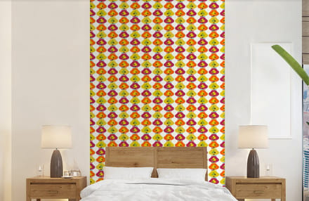 Behang - Fotobehang Retro - Design - Peer - Fruit - Breedte 150 cm x hoogte 240 cm