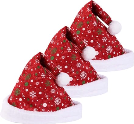 Kerstmuts Volwassenen Kerstkleding Kerstmuts Kind Kerstdecoratie Kerstmutsen Set van 3 Stuks