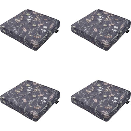 Madison - Zitkussen Donna grey canvas eco+ - Ca. 40x40 cm - Set van 4