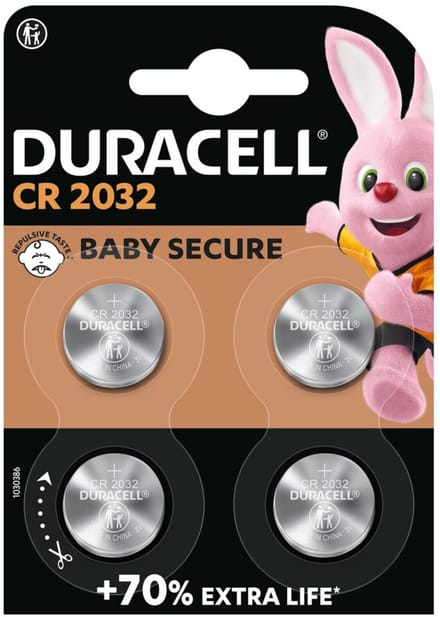 6 blisters Duracell CR2032 Knoopcelbatterijen - 4 stuks
