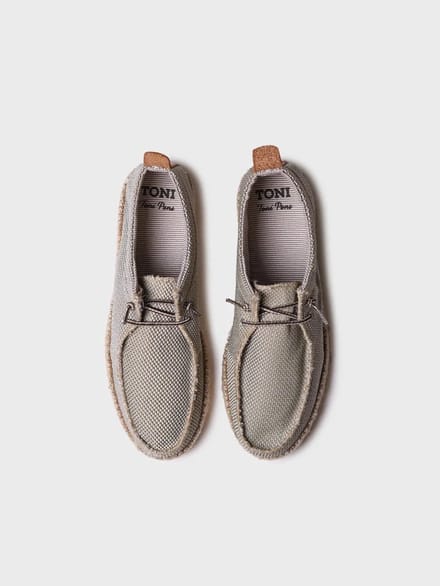 Espadrilles voor heren van mesh met veters | OSCAR