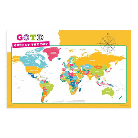 Grej of the day - poster wereld