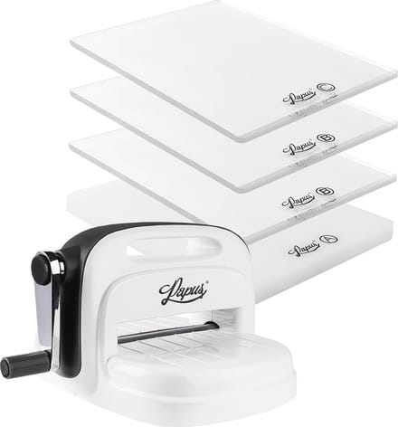 Stans- en embossingmachine voor papier met kunststof platen | Creatief knutselen en scrapbooking