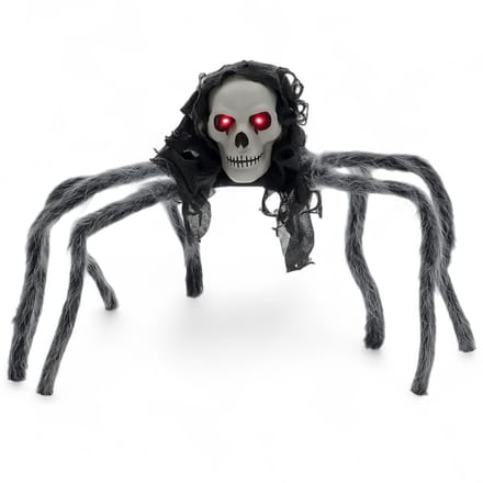 Dailygoods - Halloween Decoratieve Spin met Doodshoofd en LED-Ogen