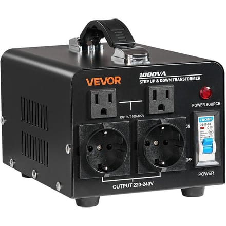 Spanningsomvormer Transformator 1000VA Stap Omhoog/Omlaag 110 naar 220V/220 naar 110V