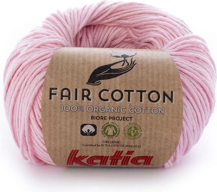 Katia Fair Cotton - 09 lichtroze - Biologisch Katoengaren