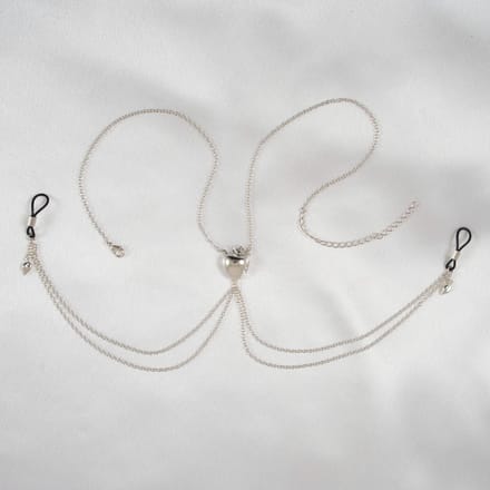 Sylvie Monthulé | Silver Nipple Clamps | Crunched Apples