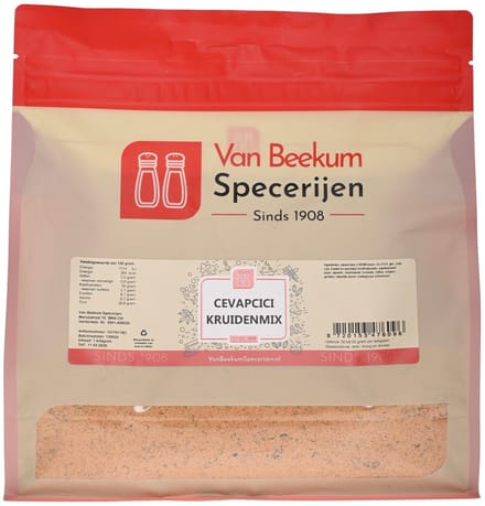 Van Beekum Specerijen - Cevapcici Kruidenmix - 1 kilo (hersluitbare stazak)