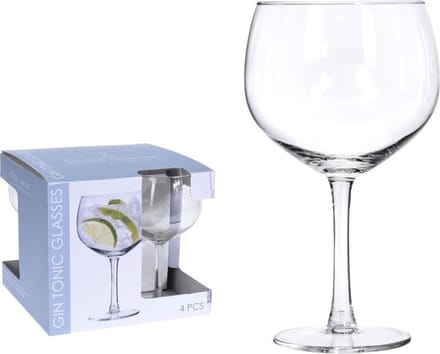 Gin tonic glazen 650ml doos a 4 stuks