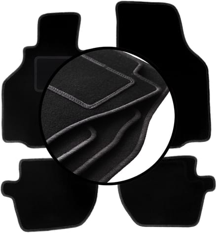 Set velours vloermatten voor: Porsche type 911. 996 coupé (1997-2004)