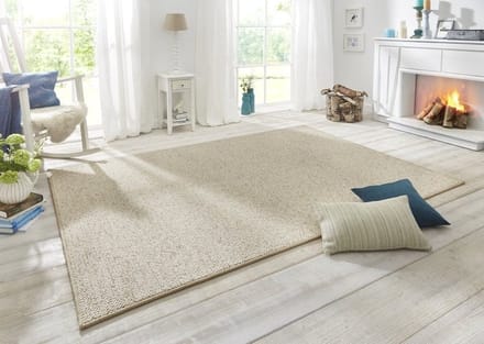Flycarpets Rond Tufted Vloerkleed - Wollen Look - Creme - 200 cm