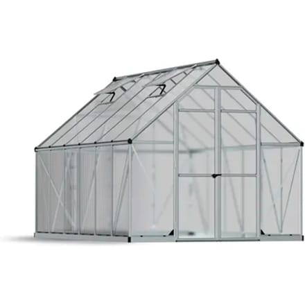 Canopia Tuinkas Essence 8x12 - Polycarbonaat - Zilver - 244x367x229cm