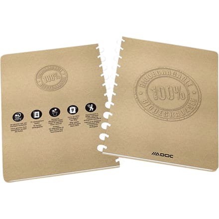 Schrift Adoc BIO A4 ruit 5x5mm 144 pagina's 90gr kraft