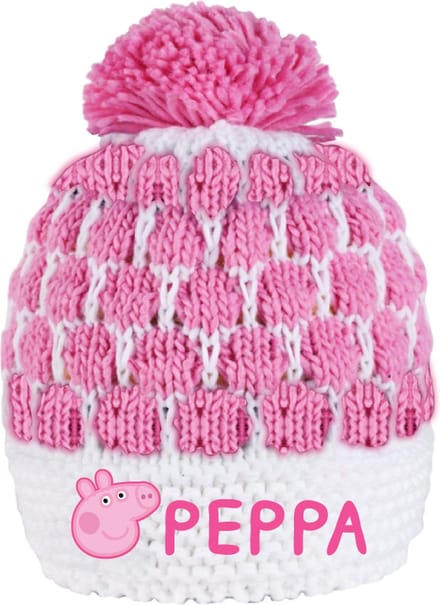 Peppa Big - Muts - Roze -Pom Pom - Maat 52
