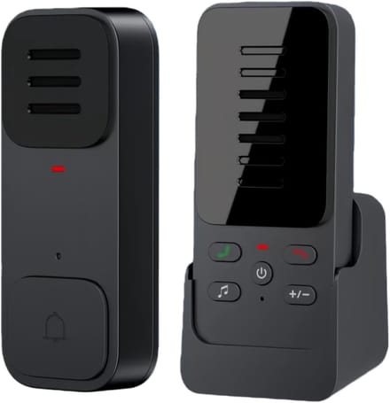 Draadloze Intercom - Deurbel Systeem - Communicatie Thuis - Lange Afstand - 300m Bereik - Wit