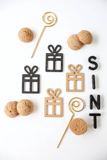 10x Versiering sinterklaas stafjes