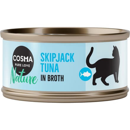 24x70g Skipjack Tonijn Cosma Nature Kattenvoer