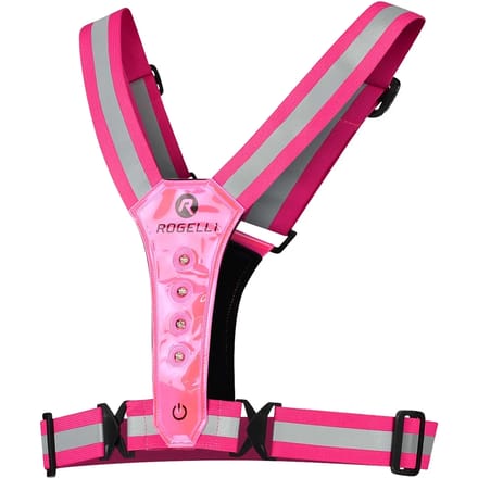 Rogelli Led Fluor Reflectievest - Roze - One Size