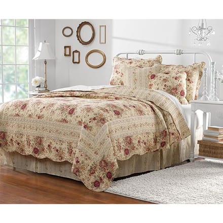 Katoenen Heirloom Dekbedset, 5-delig, King/California King, Ecru ecru