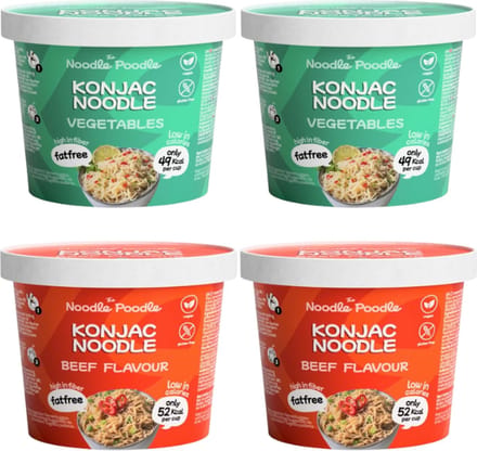 The Noodle Poodle | Mix | Konjac Noodles | 4 x 150g