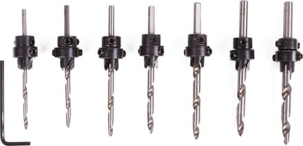Benson Verzinkboorset - Ø 3 t/m 6 mm - 7-delig - Traploos instelbare diepte