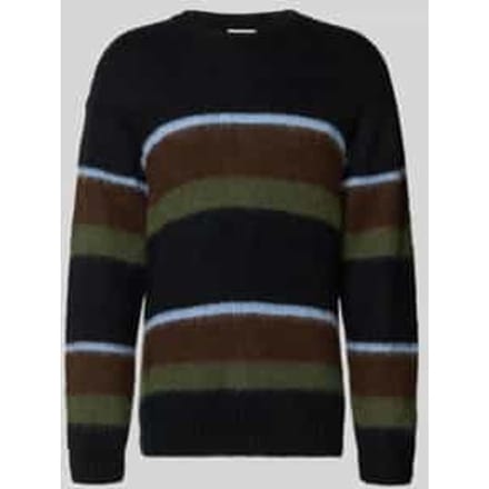 Gebreide pullover met ribboorden
