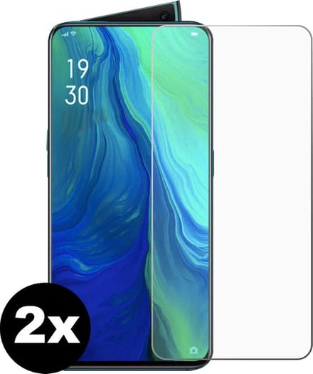 Screenprotector - 2 Stuks - Geschikt voor OPPO Reno 2 - Extra Sterk - Beschermglas - Gehard Glas - Tempered Glass - Screen Protector