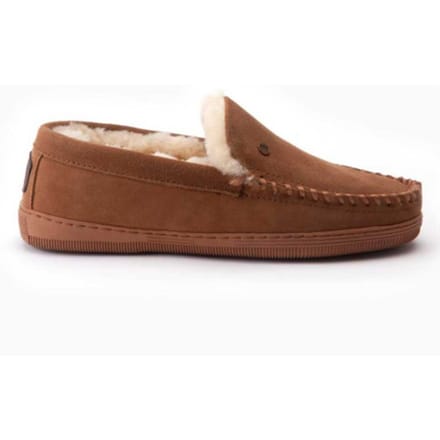 Warmbat Grizzly Suede Heren Sloffen - Cognac