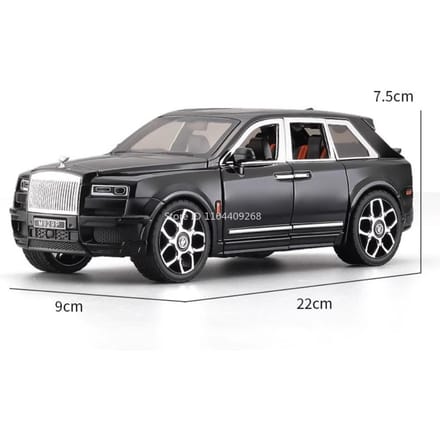 Groot formaat 1:20 Rolls Royce Cullinan Ae86 Auto Model Speelgoed Muziek Licht Pull-Back Vrijrijdende Voertuigmodellen Kinderen Volwassenen Cadeaus