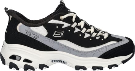 Skechers D LITES-SMOOTH NOSTALGIA Dames Instappers - Zwart / Naturel