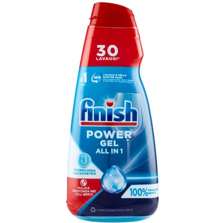 Afwasmiddel power gel vaatwasser alles in 1 max glans 600ml - finish