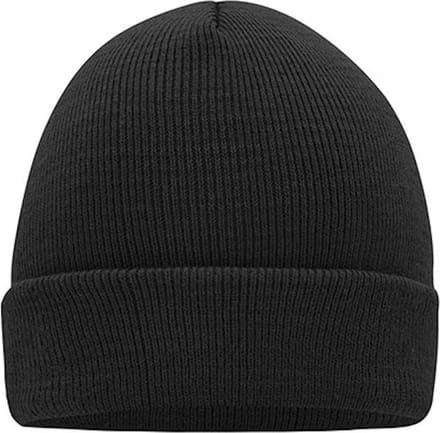 Myrtle Beach 'Knitted Cap' Beanie Zwart