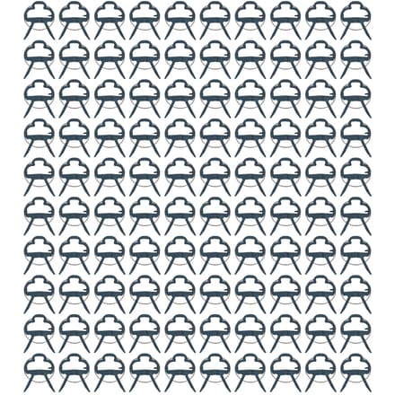 100 PIÈCES Clip de Support de Plante Pince de Plante Clip de Liage de Jardin Outils de Greffage pour SerreL Small gray