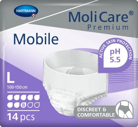 Hartmann MoliCare Mobile 8 druppels Large - 4 pakken van 14 stuks
