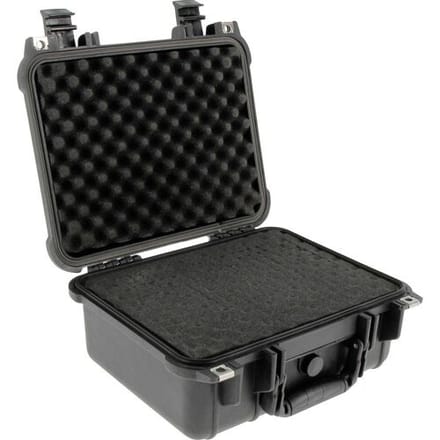 Waterdichte Koffer IP67 met Plukschuim – 339 x 295 x 152 mm – Zwart – Vlakke Beschermkoffer – VISO