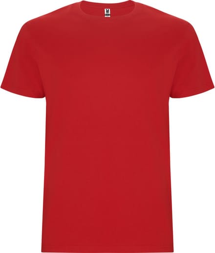 4 Pack T-shirts unisex met korte mouwen, 190 gram 'Stafford' Rood - S