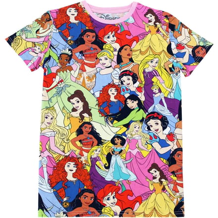 Cakeworthy Disney Princess AOP T-Shirt - S