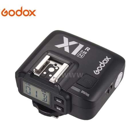 Godox X1R-N TTL 2.4G draadloze flitstriggerontvanger voor Nikon X1N Trigger black