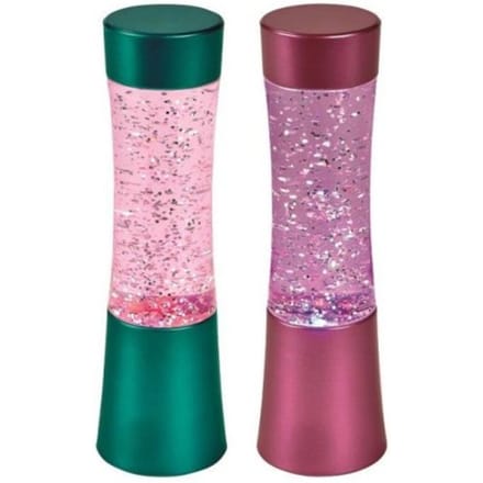 Glitter led lavalamp shake and shine à 15 cm, kleur assorti