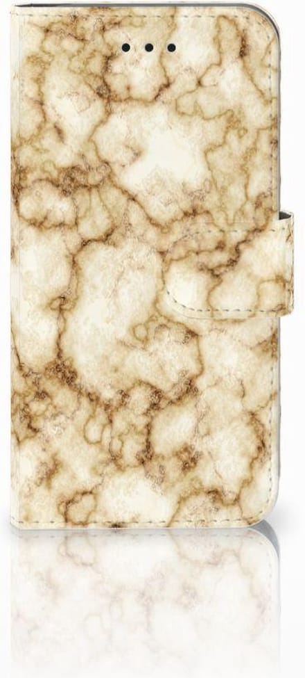 Apple iPhone X | Xs Bookcase Marmer Goud