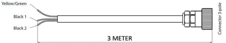 VETUS EC3G3M Elektrische Koppeling Kabel 3 Meter | EC3G3M