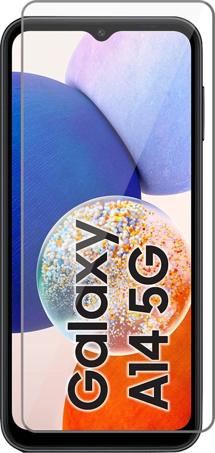 Screenprotector geschikt voor Samsung Galaxy A14 - Gehard Glas Screen Protector GlassGuard