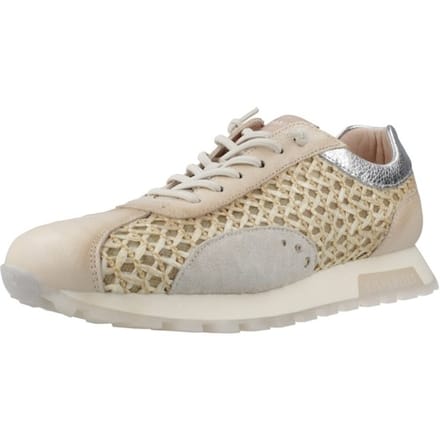 Hispanitas RHV264741 C004 Sneakers Beige Leer en Mesh Dames - Beige - 38