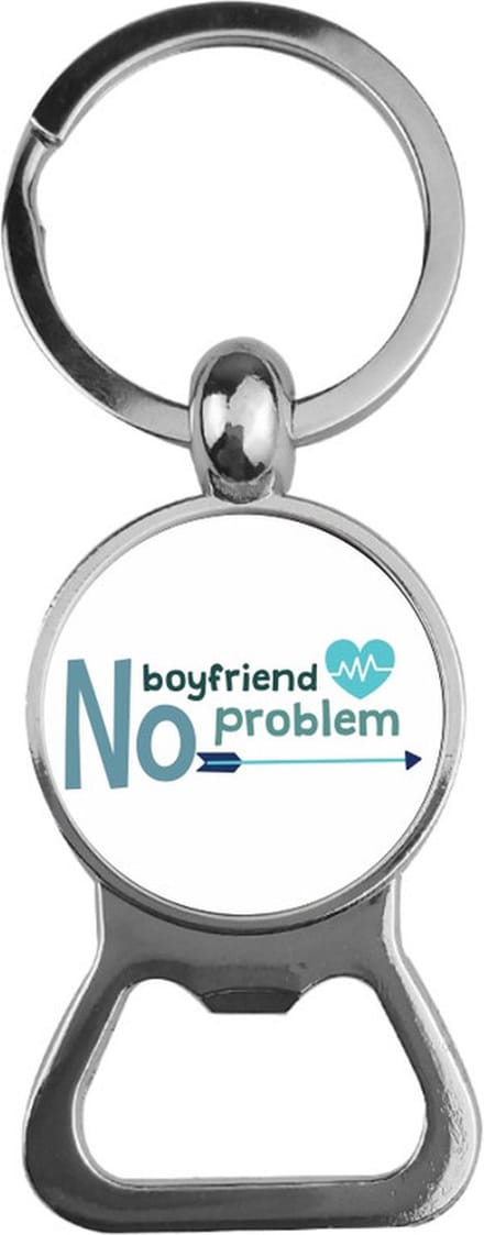 Bieropener Glas - No Boyfriend No Problem