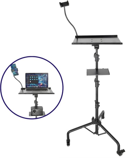 CLVP® Projector Statief – Beamer Statief Met Laptop Verdieping – Verstelbaar Standaard