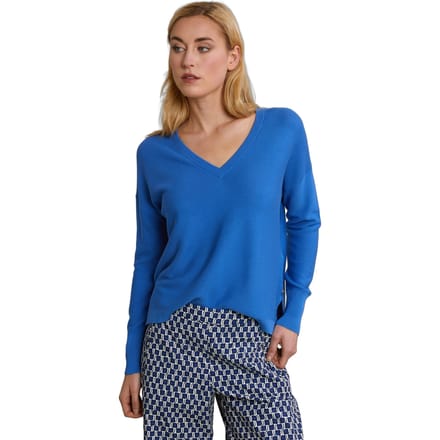 River Woods Blue Basic V-neck Sweater Long Sleeves Taglia: XS | Maglioni a maglia Outlet | Donna | Blu