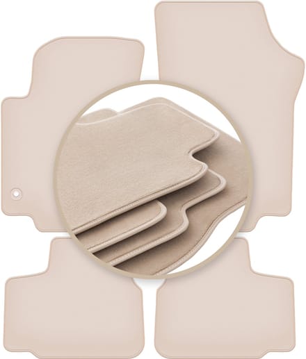 PREMIUM beige matten voor: Seat Mii hatchback 2011-