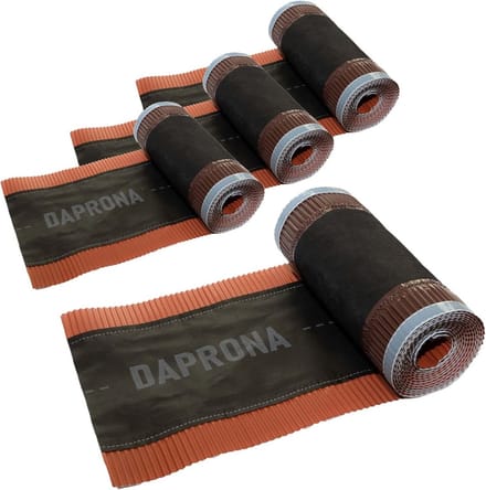Aluminium Nokband 330mm x 5m Rood (RAL 8004) voor Optimale Dakventilatie