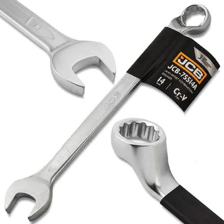 JCB - Serie - Ringsleutel - 75° Gebogen - 14mm - 12-Punt