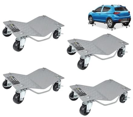 Mobiele Garagehulp voor Auto's en Vrachtwagens - 4 Stuks met 500 kg Draagvermogen